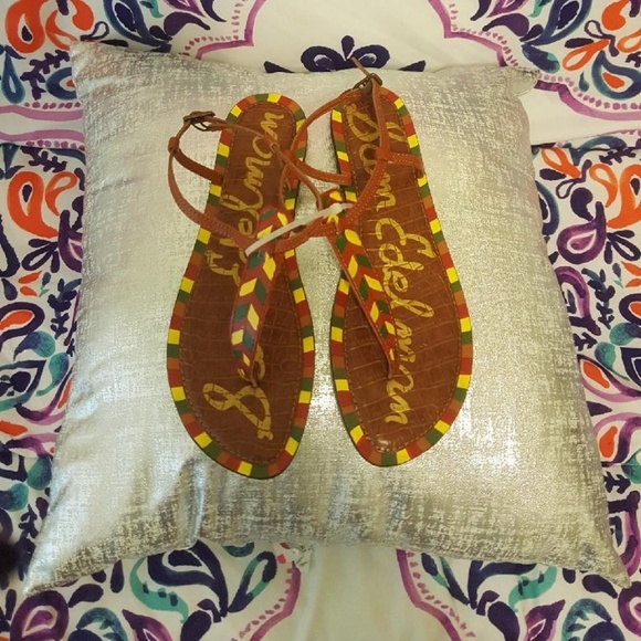 Sam Edelman Shoes - Sam Edelman Rasta Leather Sandals NWOT